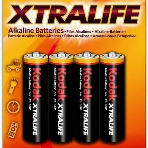 Kodak Xtralife Alkaline AAA Batteries - 4 Pack - 3