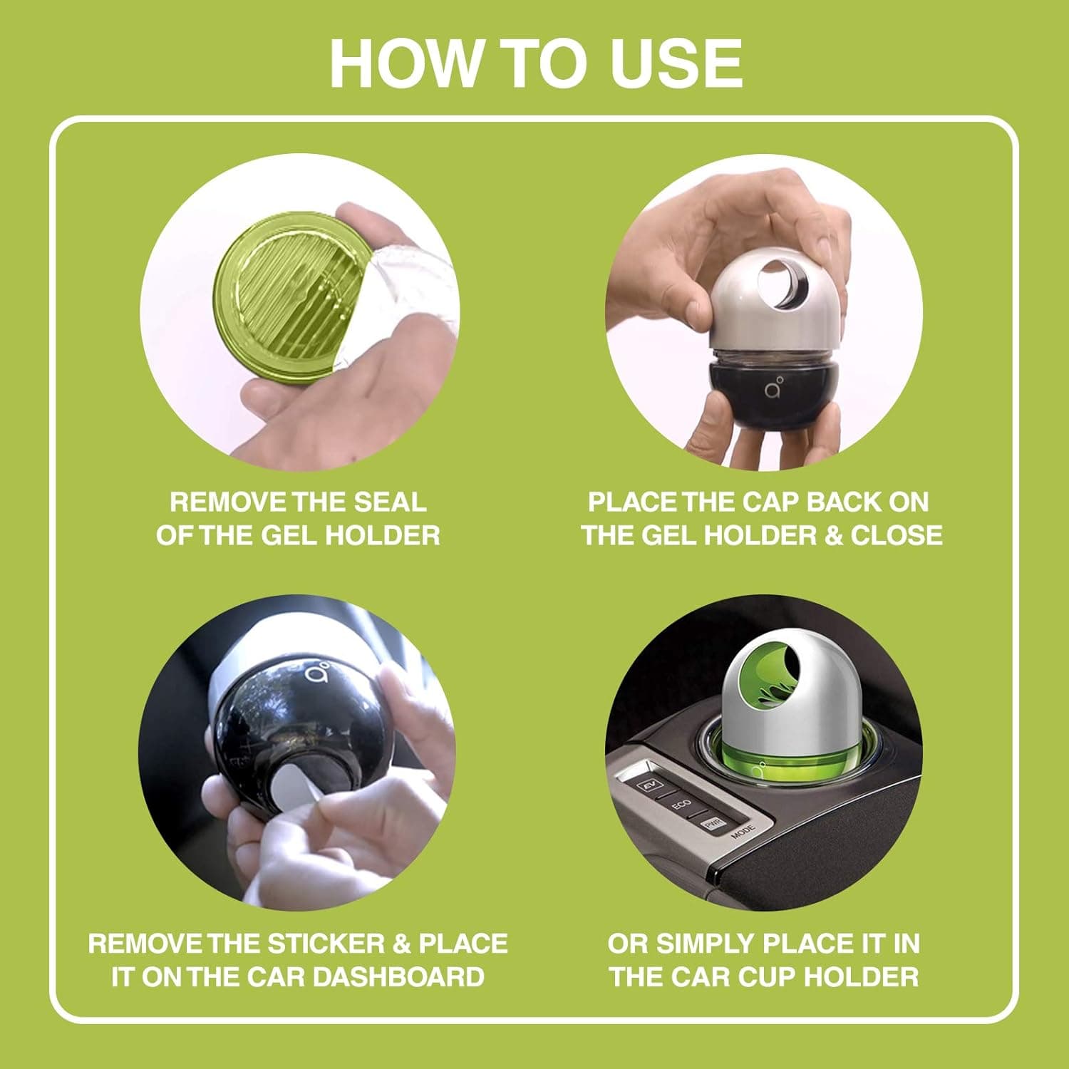 Godrej Aer Twist, Car Air Freshener - Fresh LUSh Green (45G), Twist_FreshlUShgreen - 5