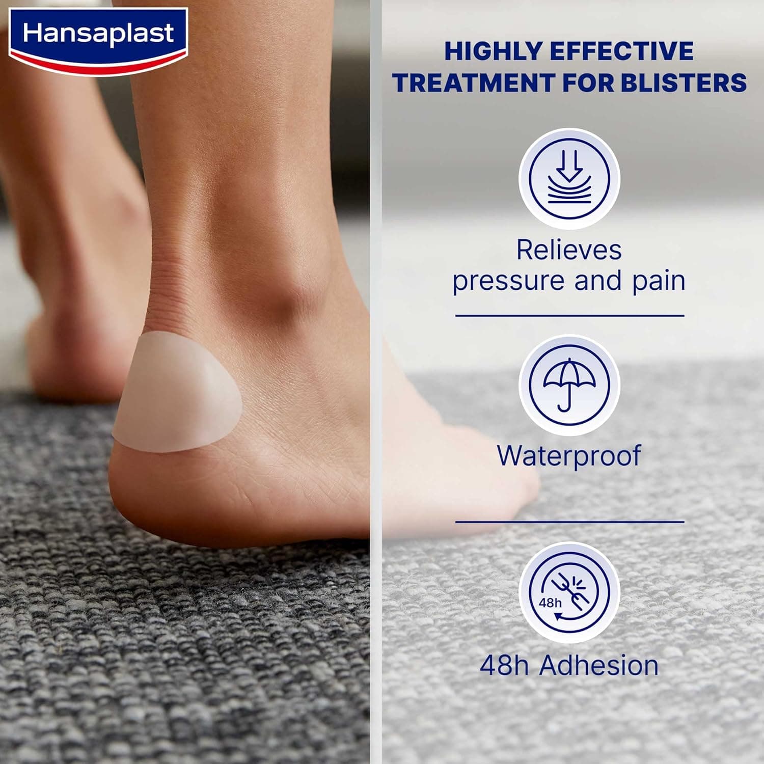HANSAPLAST FOOT BLISTER PLASTR (L) 10X5S - 2