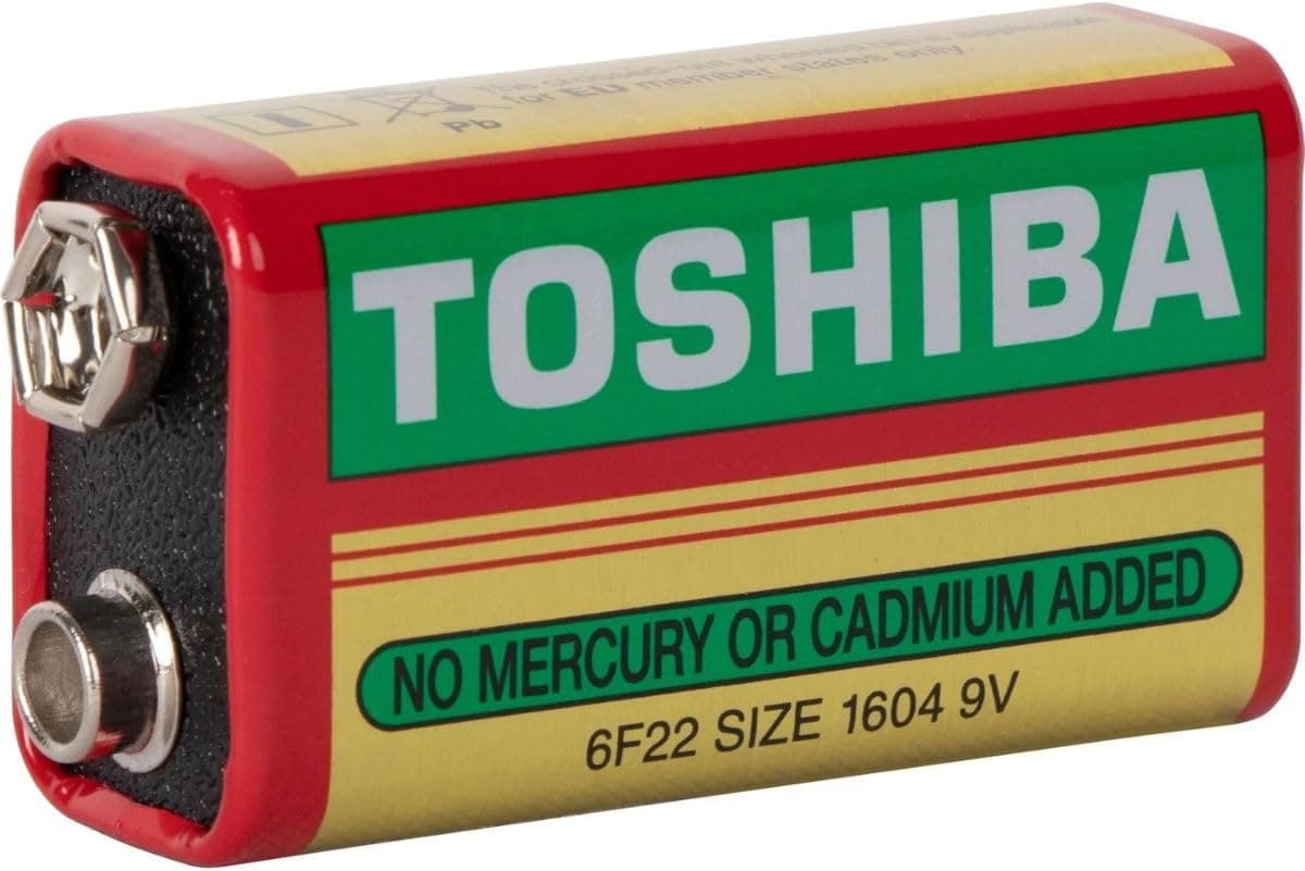TOSHIBA Heavy Duty Zinc Carbon Battery – Ideal for Low Power Consumption Devices, 9V, Pack of 1 - 6