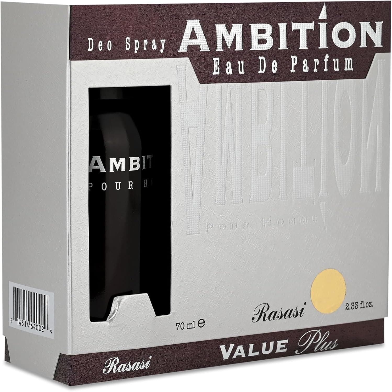 RASASI - AMBITION MEN + AMBITION DEO 70 ML - 7