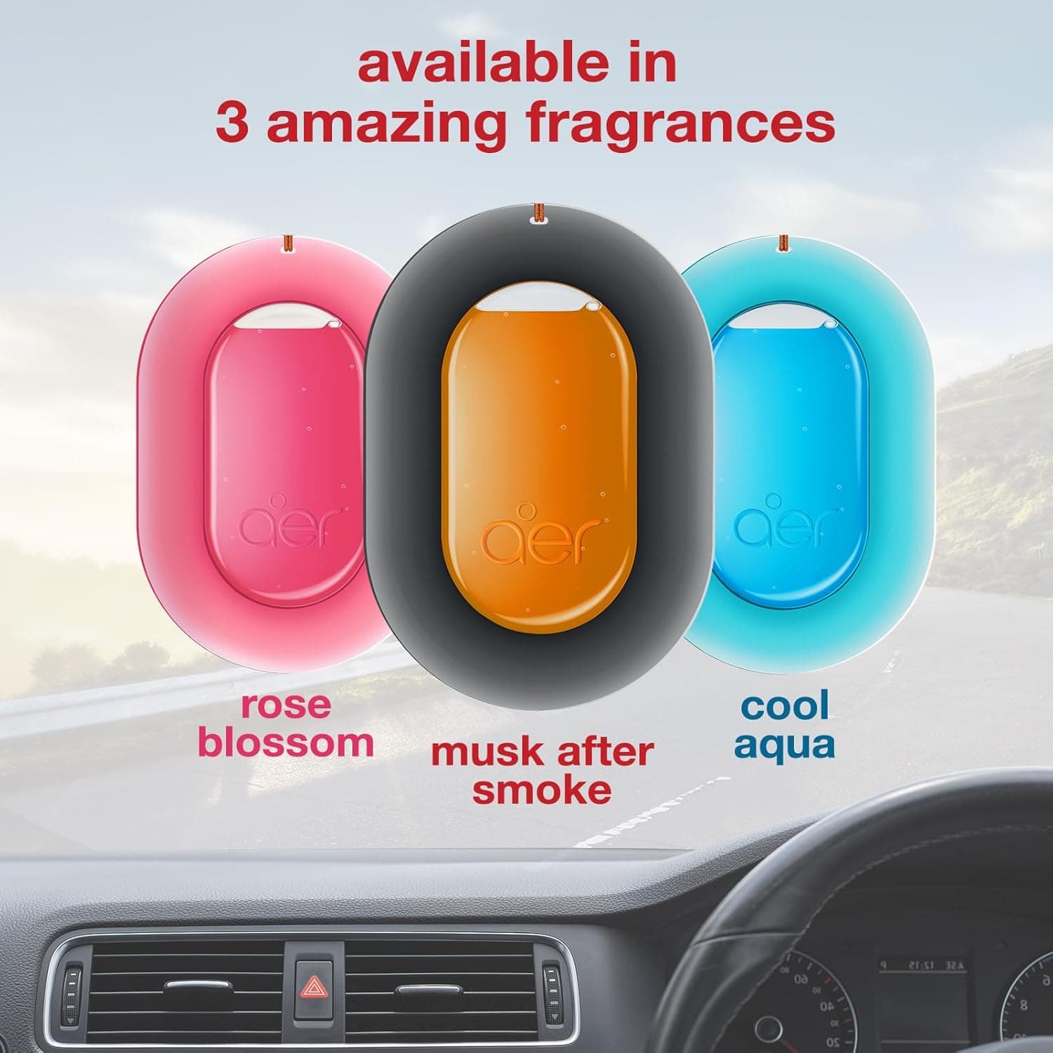 Godrej aer O – Hanging Car Air Freshener | Car Accessories | Musk After Smoke (7.5g) - 6