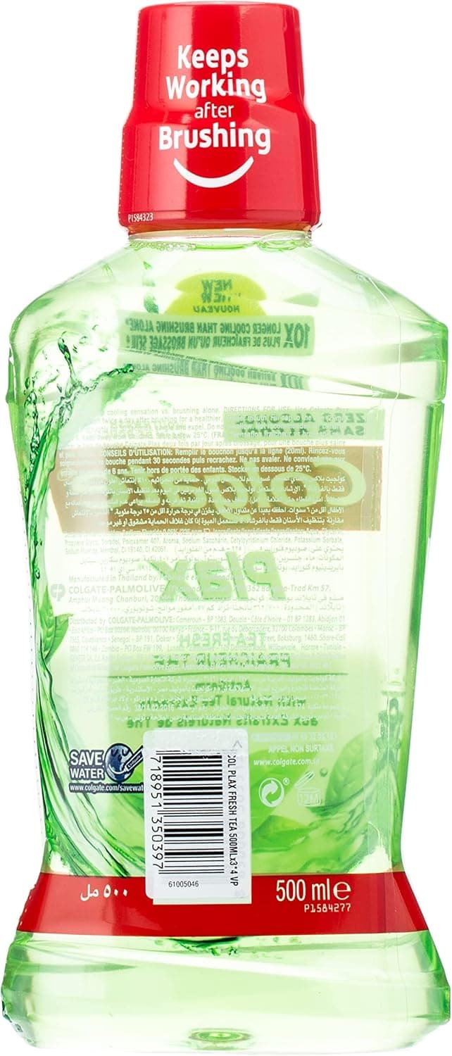 COLGATE PLAX FRESH TEA 3X500ML VPK - 3