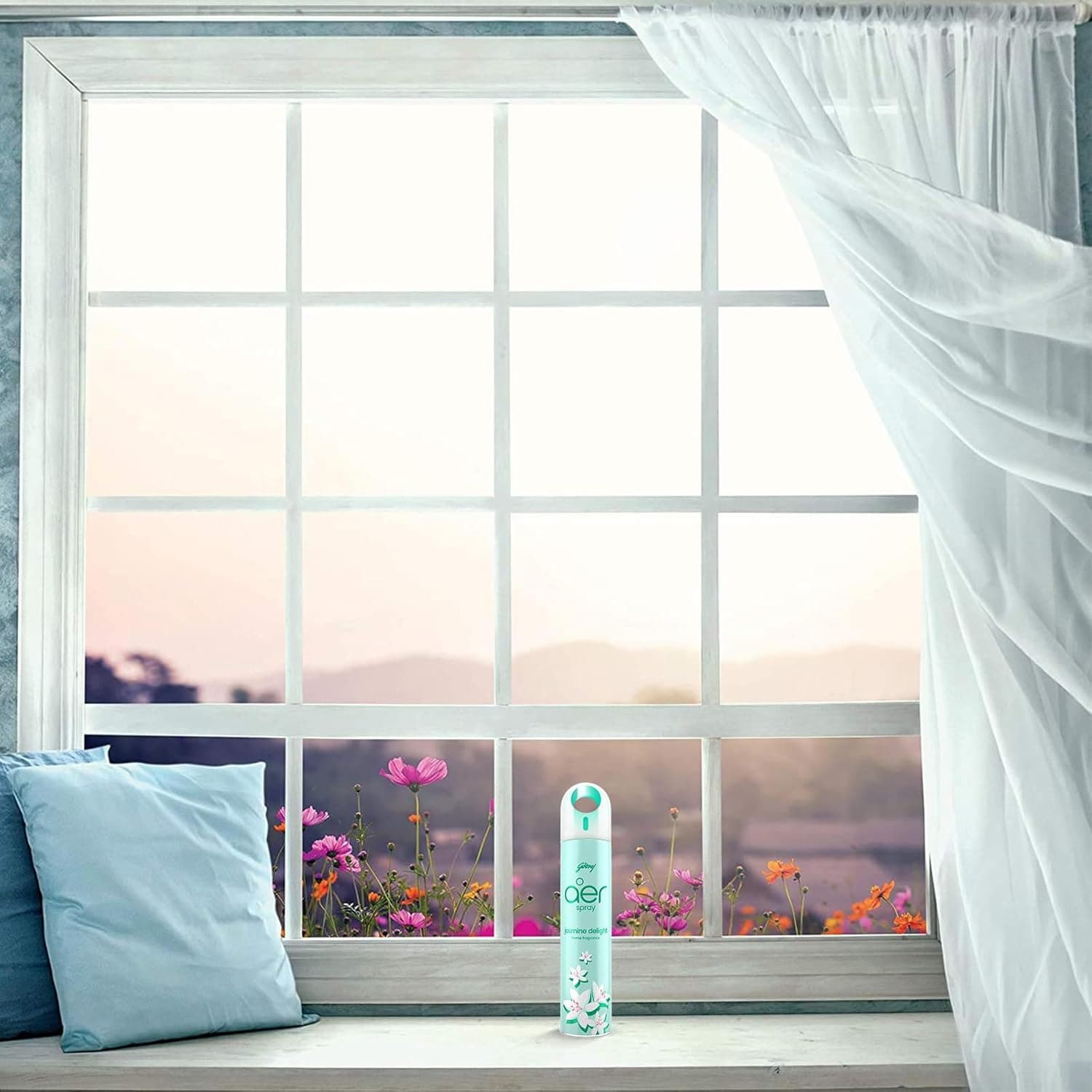Godrej aer spray, Home & Office Air Freshener - Morning Misty Meadows (300 ml) - 4