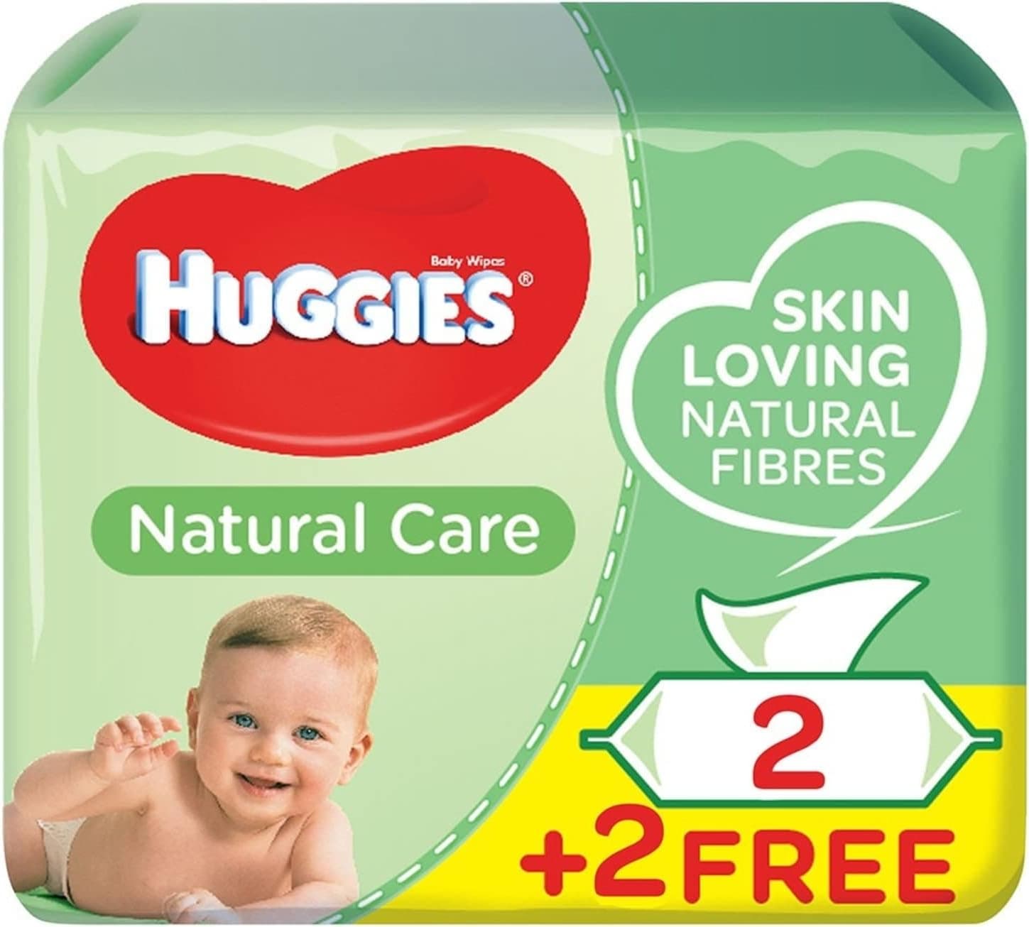 HUGGIES BABY WIPES ALOE 56'S 2+1 FREE - 1