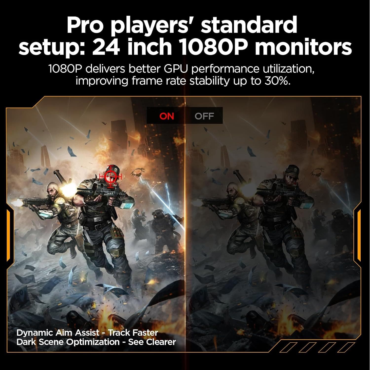 KOORUI 24 Inch Gaming Monitor, 165Hz, FHD 1920x1080, 1ms, IPS, Compatible FreeSync G-sync, Tilt Adjustable, Eye Care, VESA Wall Mountable (HDMI, DisplayPort) Black - 7