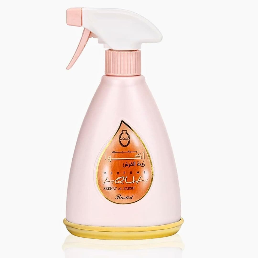 Perfume Aqua Zeenat Al Farsh - Room and Linen Mist, Room Freshener by Rasasi, 375ml - 2