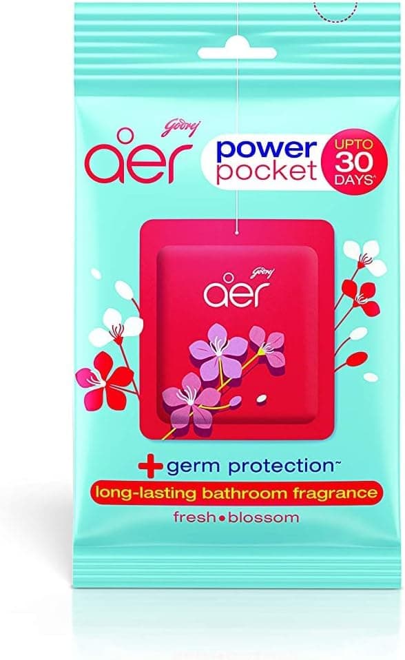 Godrej Aer Power Pocket Bathroom Fragrance Fresh Blossom 10G - 2