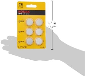 KODAK | CR2032 |CR2025| CR2016 Batteries | Lithium 3V Coin | Button Cell for Car Keys |6 Pack - 4