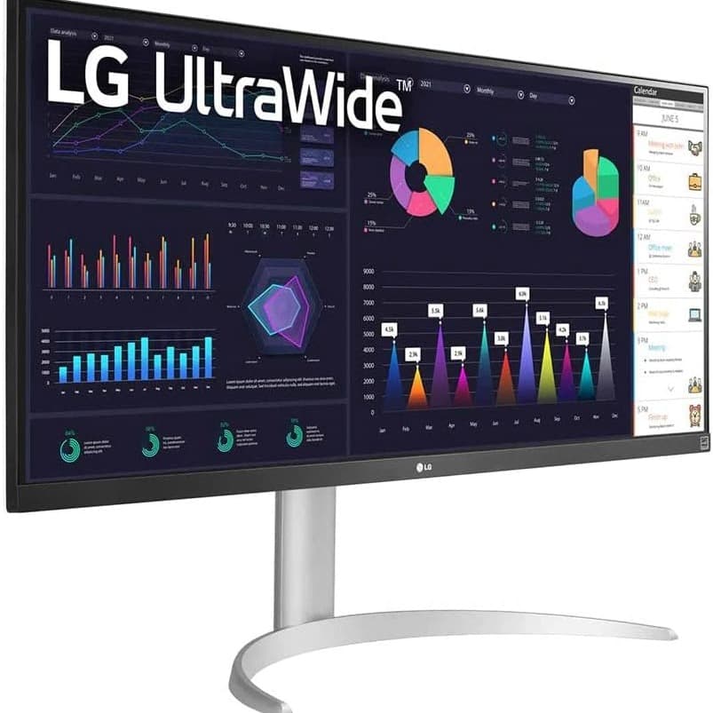 LG 34-inch 34WQ650 UltraWide Monitor | 21:9, FHD(2560 x 1080P), IPS, sRGB 99%, VESA DisplayHDR™400 | AMD FreeSync™, 1ms MBR, 100Hz Refresh Rate - 8