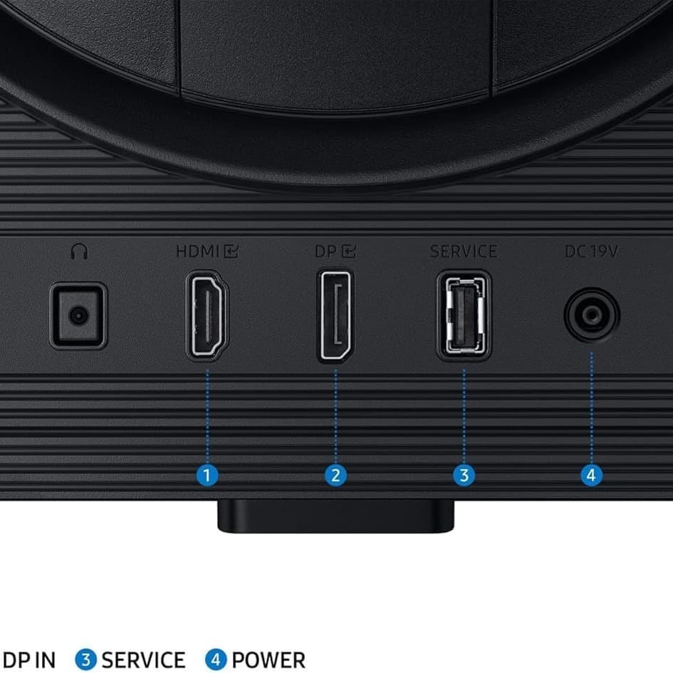 Samsung 32" Odyssey G5 G50D QHD 180Hz Gaming Monitor, 180Hz refresh rate & 1ms response time(GtG), QHD resolution & Fast IPS panel,VESA DisplayHDR 400, AMD FreeSync, Ergonomic Stand - LS32DG502EMXUE - 3