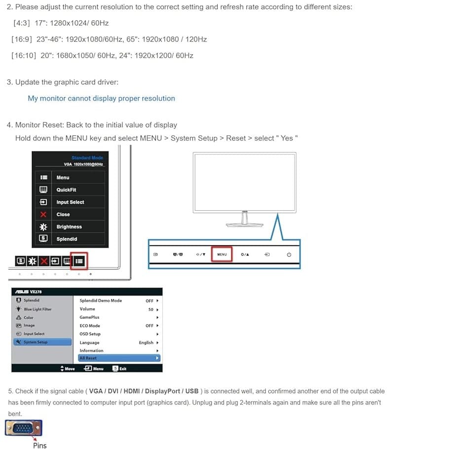ASUS TUF Gaming VG279QM1A Gaming Monitor – 27-inch, Full HD(1920x1080), 280Hz(OC), Fast IPS, ELMB Sync, 1ms (GTG), Freesync Premium™, G-Sync compatible, Variable Overdrive, 100% sRGB, HDR - 7
