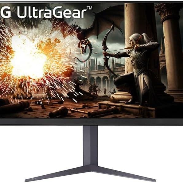 LG 27GS75Q-B UltraGear 27” QHD (2560×1440) IPS Gaming Monitor, 180Hz (O/C 200Hz), 1ms GtG, NVIDIA G-SYNC Compatible, AMD FreeSync, HDR10, DP/HDMI, Height/Tilt/Pivot Stand, Black - 1