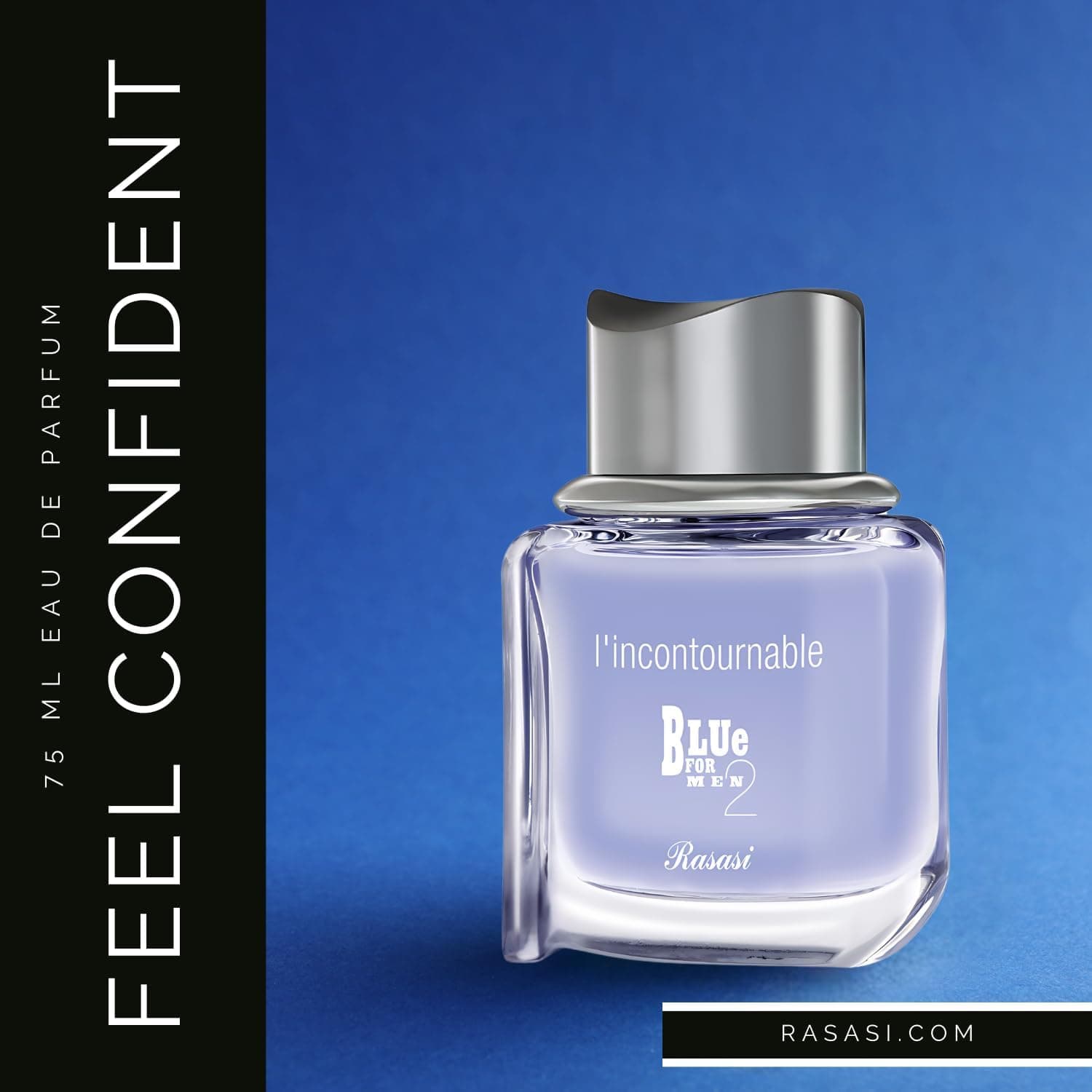 RASASI Men's Incontournable EDP Eau De Parfum (Blue,75ml) - 2