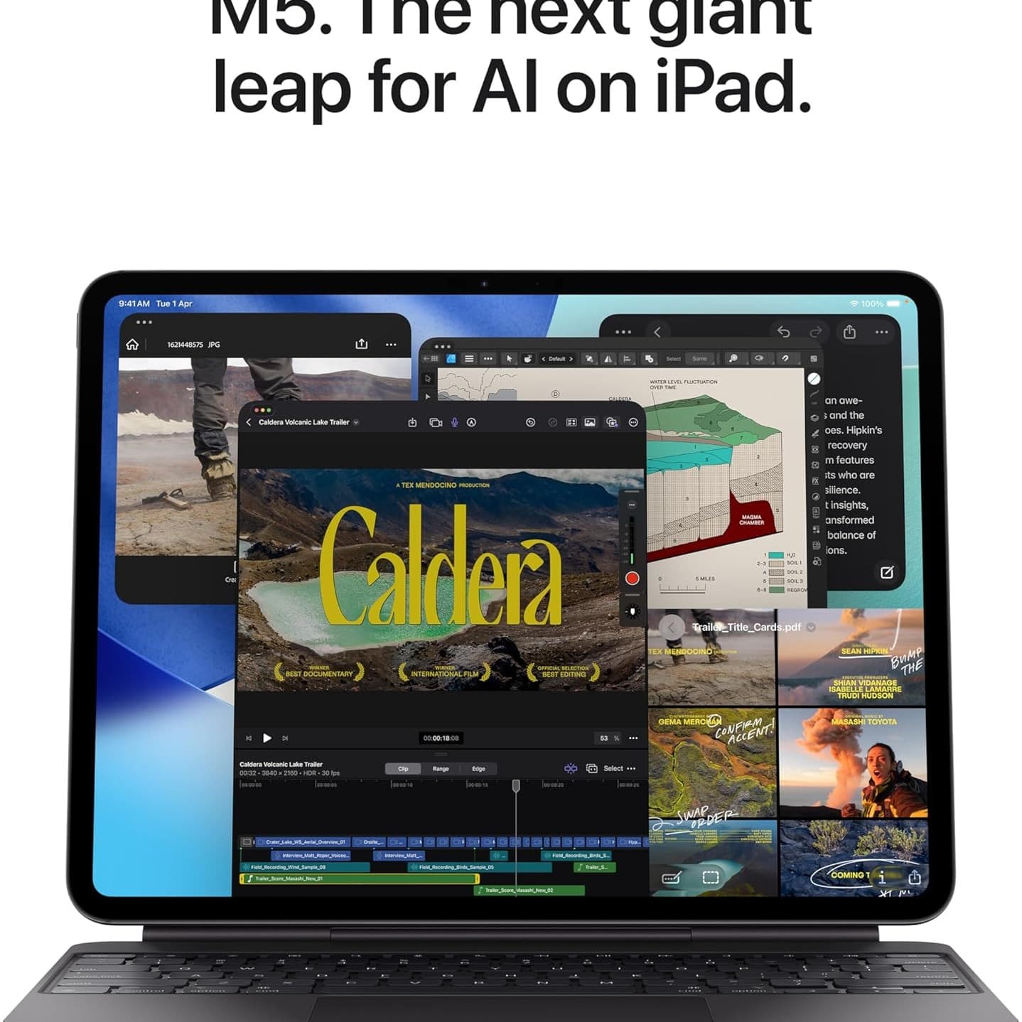 Apple 13-inch iPad Pro M5 (2025) Wi-Fi 256GB with Standard Glass Silver MDYK4 - 3