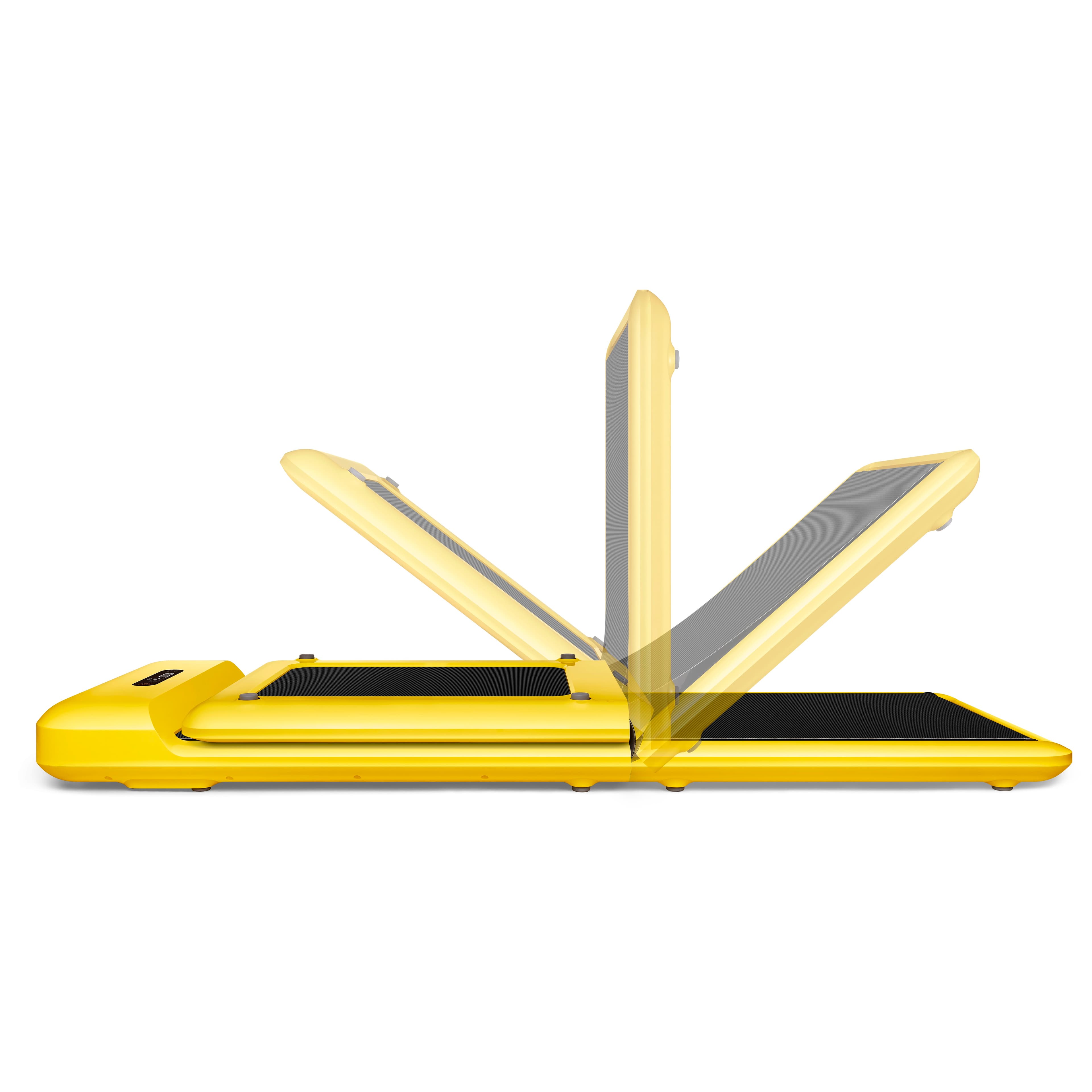 Kingsmith Smart Foldable Walking Pad C2 with max. speed 6km/h, with 1HP brushless motor Yellow Color