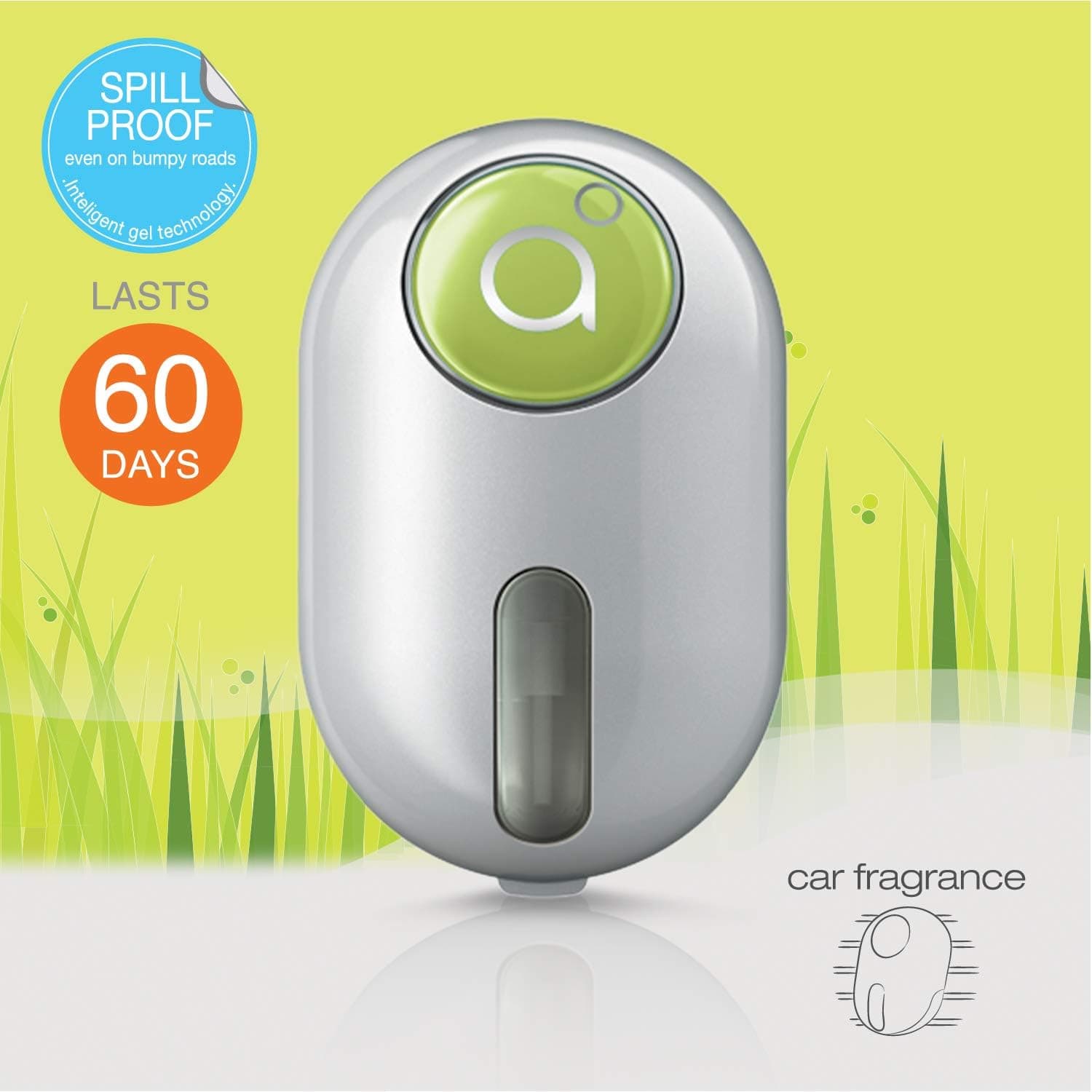 Godrej Aer Click, Car Vent Air Freshener Kit - Fresh Lush Green (10G) - 2