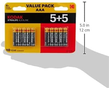 Kodak Xtralife Alkaline AAA Batteries - Value Pack (5+5) - 6