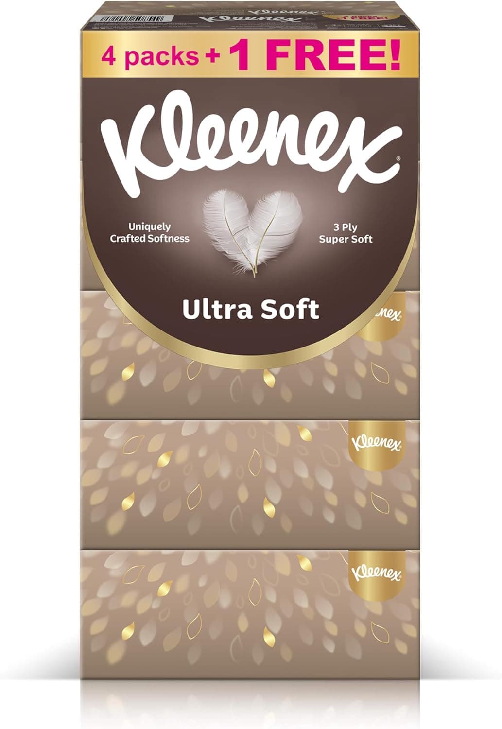 Kleenex Ultra Soft Premium Facial Tissues, Pack of 5 Boxes 96 Sheets X 3 Ply - 2