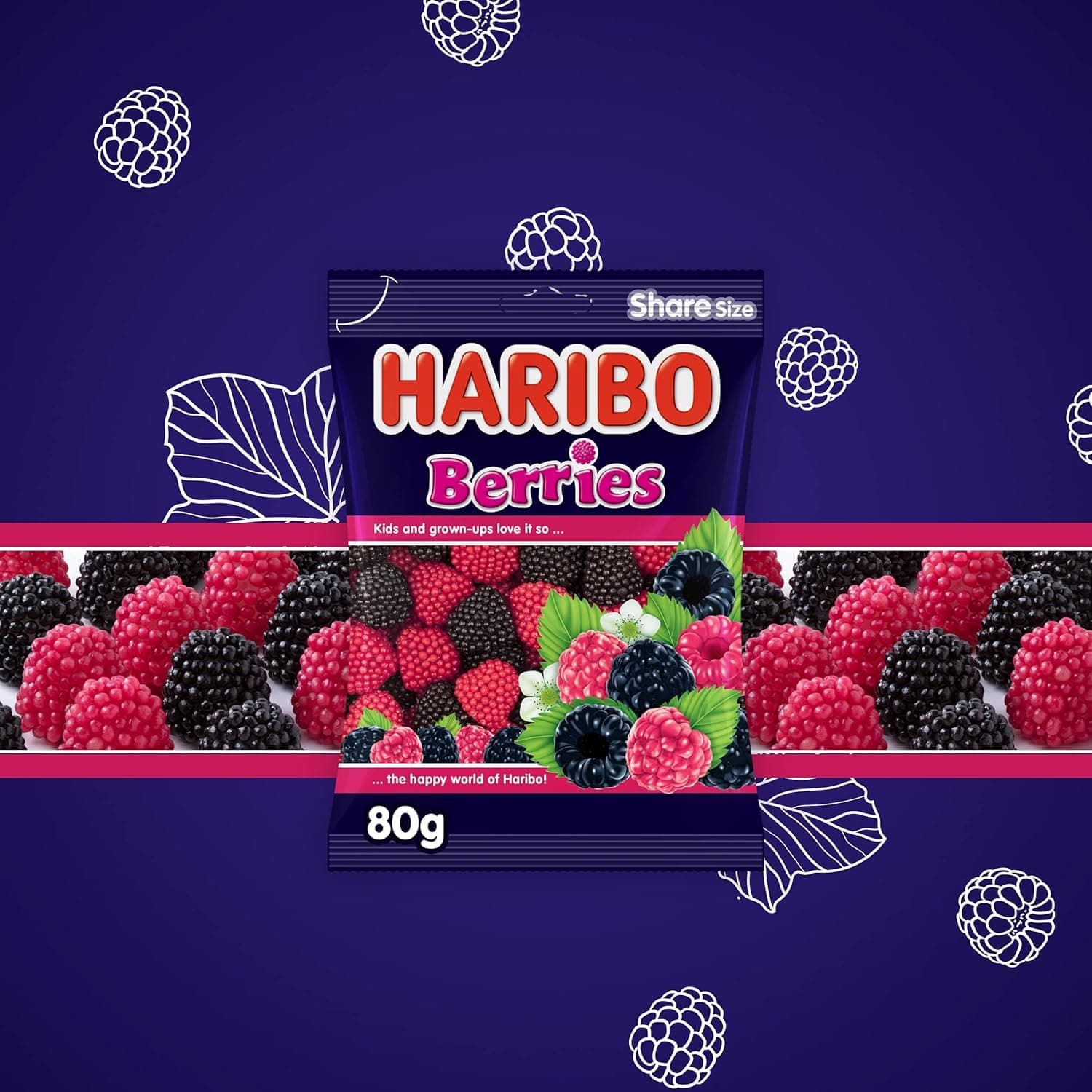 HARIBO BERRIES 24X 80GM - 5