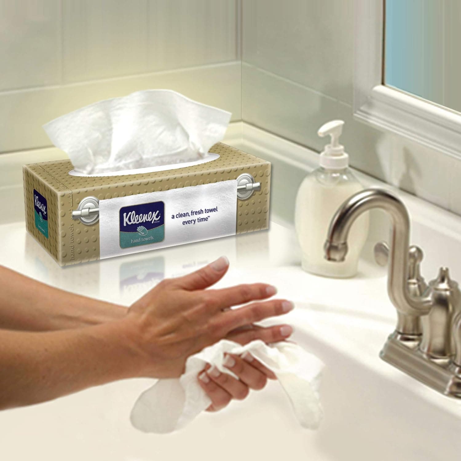 Kleenex Hand Towel, 1 Box x 90 Sheets, Disposable Towel Tissue for Hands, Kitchen and Bathroom use - 6