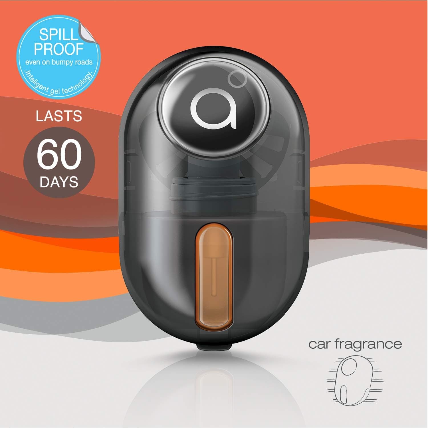 Godrej Aer Click, Car Vent Air Freshener Kit - Musk After Smoke (10G), Black - 2