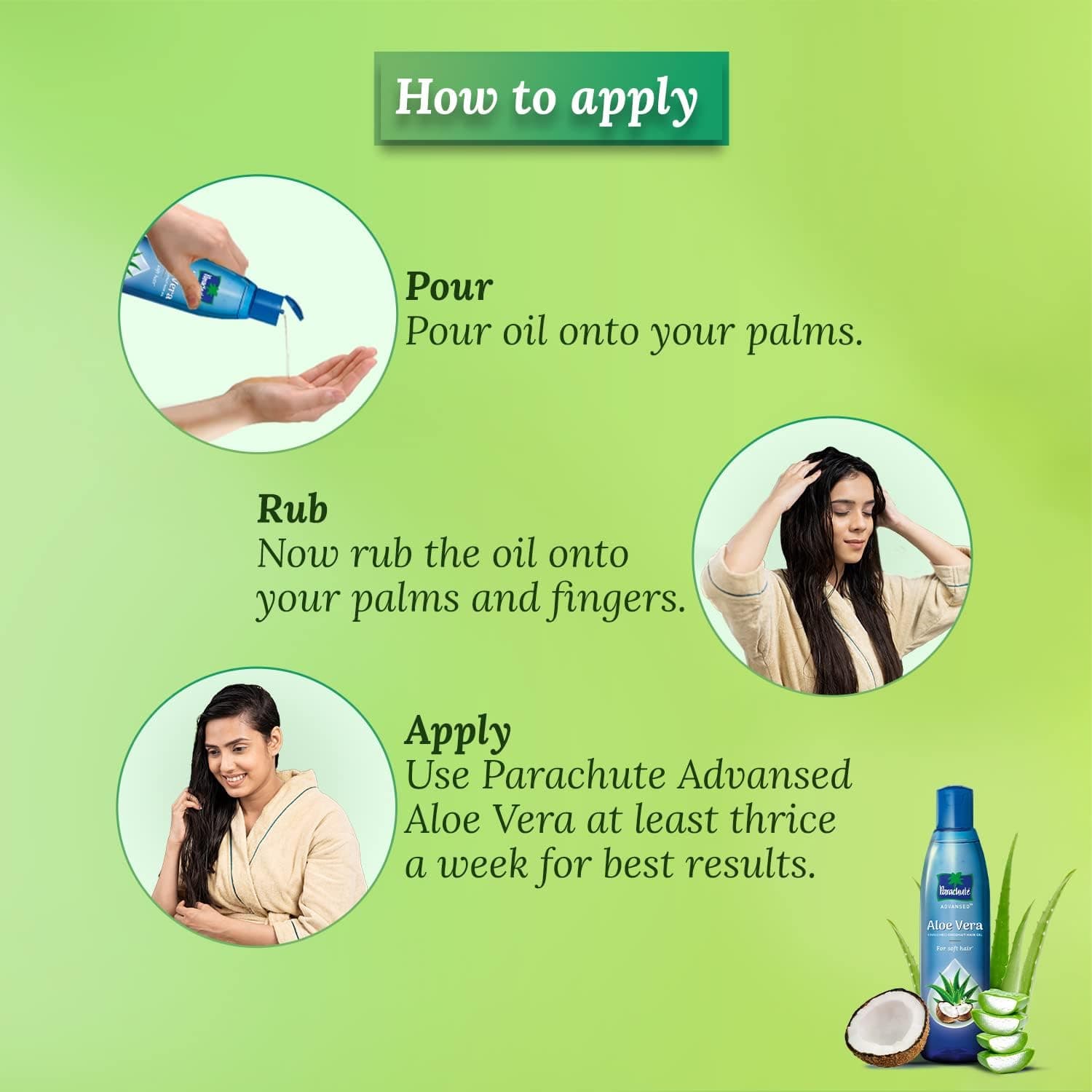 Parachute Advansed Coconut Hair Oil with Vitamin E 170ml - 6