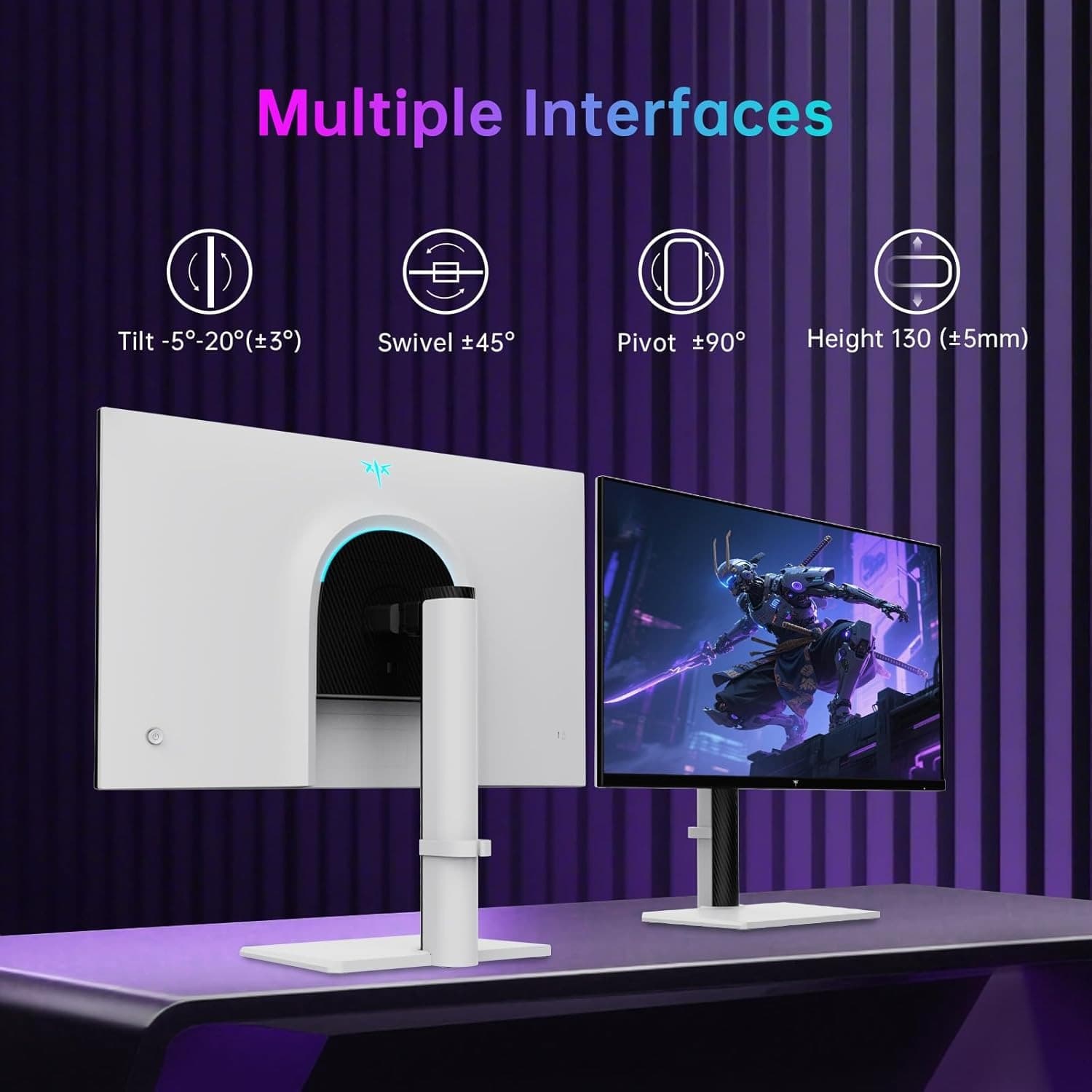 KTC 27 Inch 4K Gaming Monitor, Dual Mode UHD 160Hz & FHD 300Hz, Fast IPS, HDR 400, Adaptive Sync, HDMI 2.1 & DP 1.4, 90W Type-C, Height Vertical Adjustment PC Monitor, VESA, KVM Support, H27P6 - 7