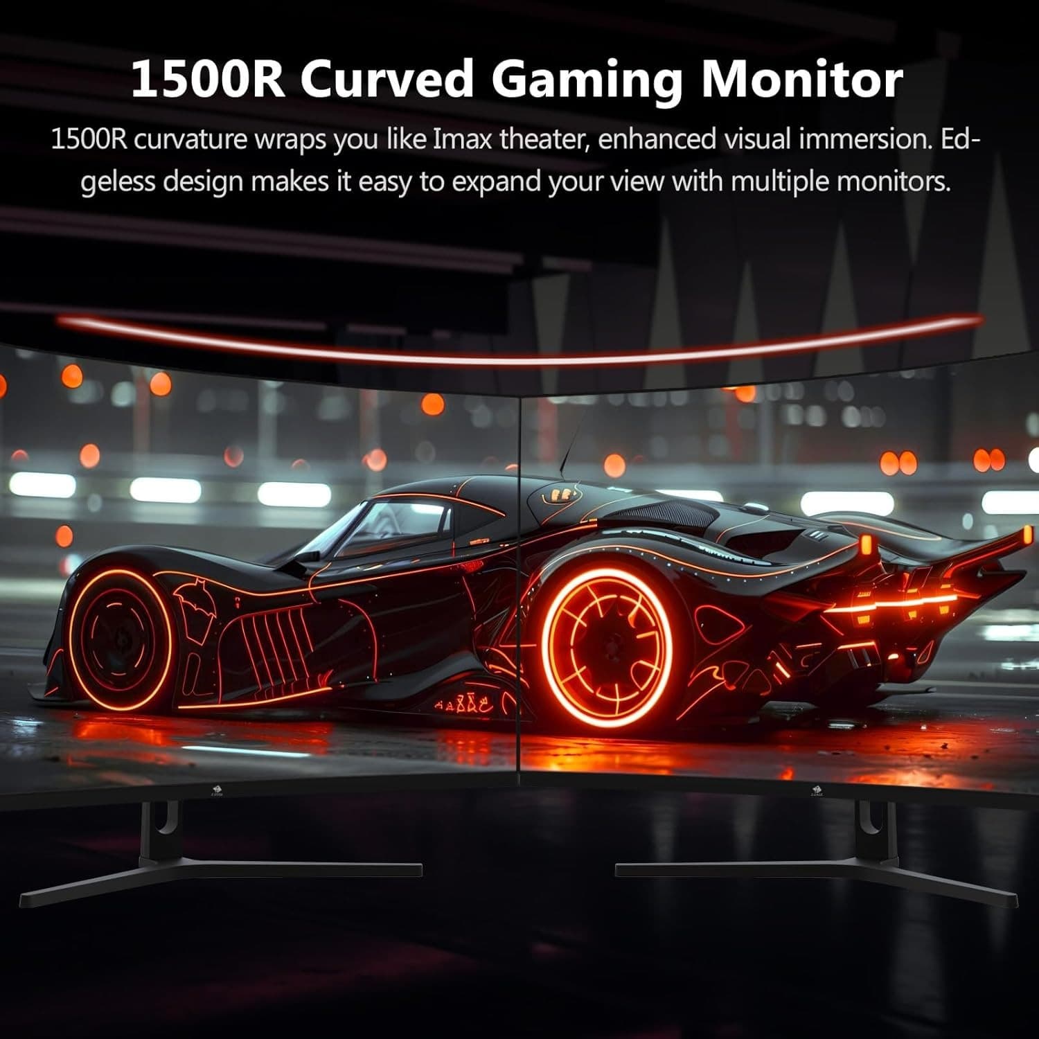 Z-EDGE 32-inch Curved Gaming Monitor - 16:9 Full HD 1920x1080, 240Hz High Refresh Rate, 1ms Ultra - Fast Response Time, Frameless, AMD FreeSync Premium - DisplayPort & HDMI Ports UG32P - 5
