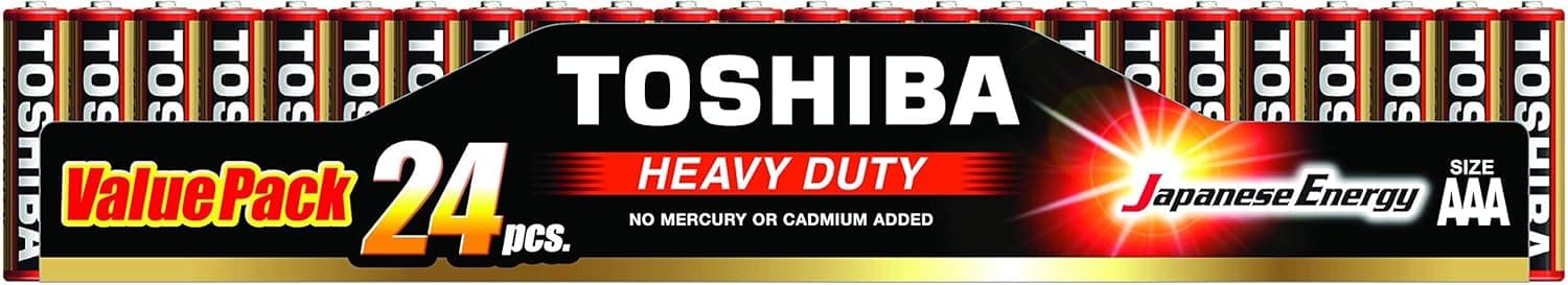 TOSHIBA Heavy Duty AAA 24 Battery Pack - 1