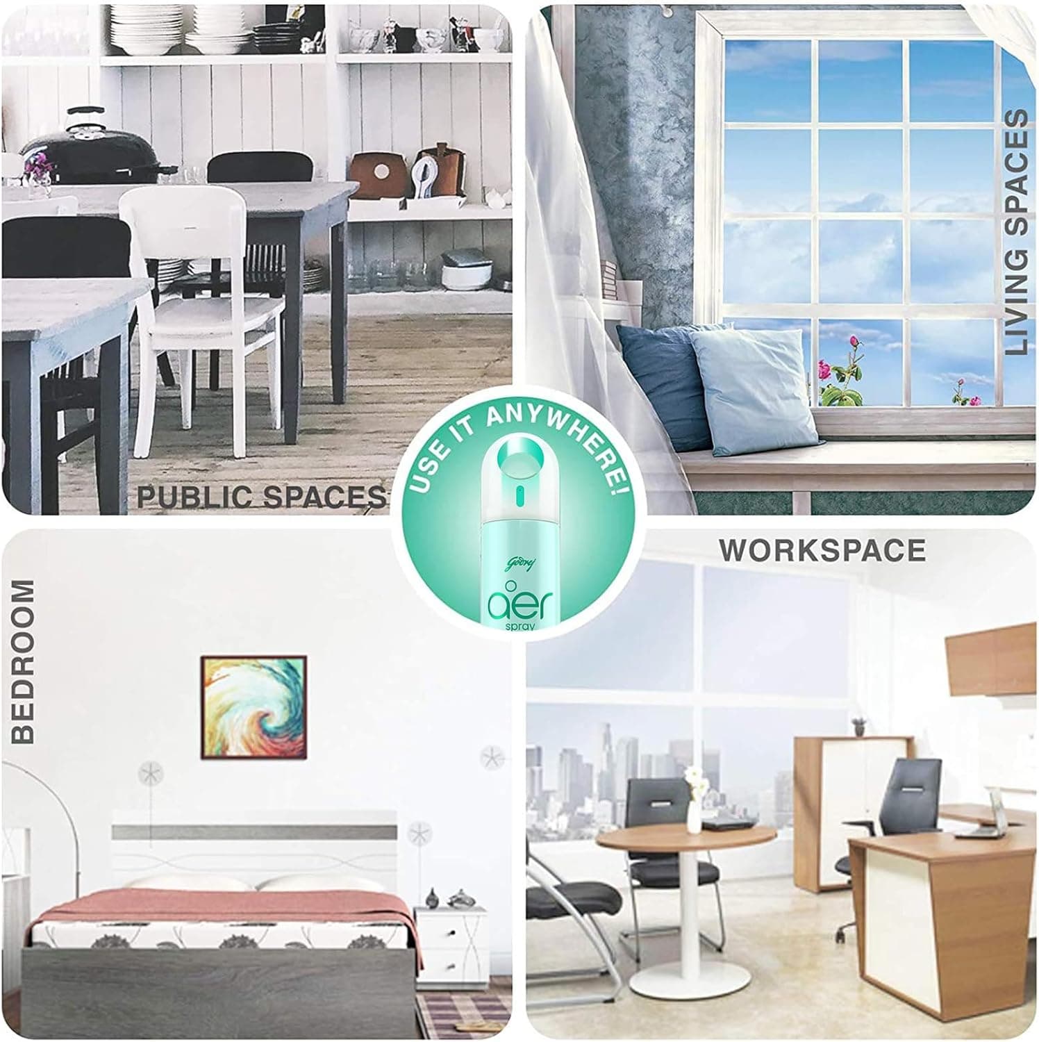 Godrej aer spray, Home & Office Air Freshener - Morning Misty Meadows (300 ml) - 6