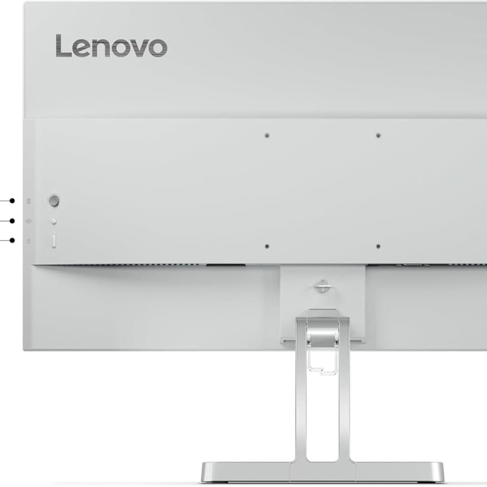 Lenovo L24i-4A 23.8 Inch IPS FullHD 100Hz Monitor With HDMI,VGA,HDMI, Metal Stand, Speakers, Phone holder -Cloud Grey - 8
