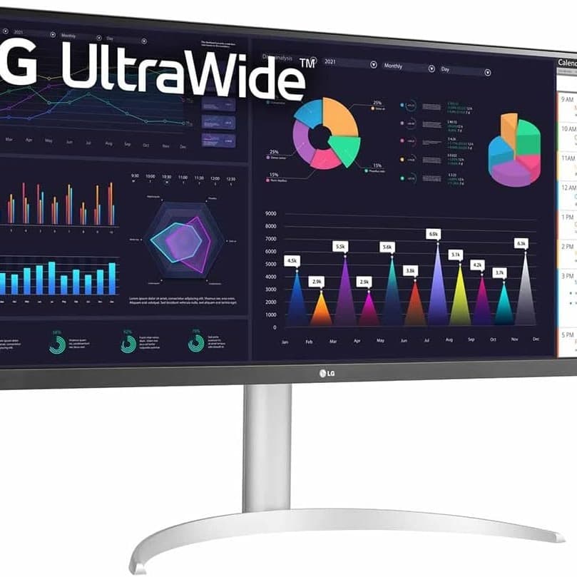 LG 34-inch 34WQ650 UltraWide Monitor | 21:9, FHD(2560 x 1080P), IPS, sRGB 99%, VESA DisplayHDR™400 | AMD FreeSync™, 1ms MBR, 100Hz Refresh Rate - 6