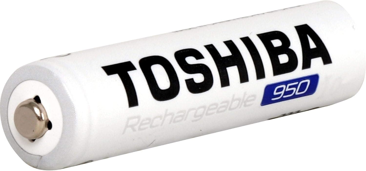Toshiba 950 mAh BP-2C AAA Ni-MH Rechargeable Battery 2-Pieces, White - 6