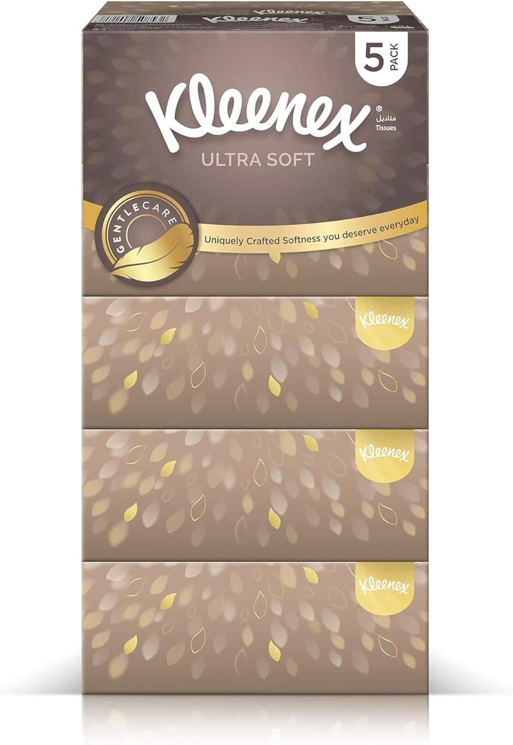 Kleenex Ultra Soft Premium Facial Tissues, Pack of 5 Boxes 96 Sheets X 3 Ply - 2