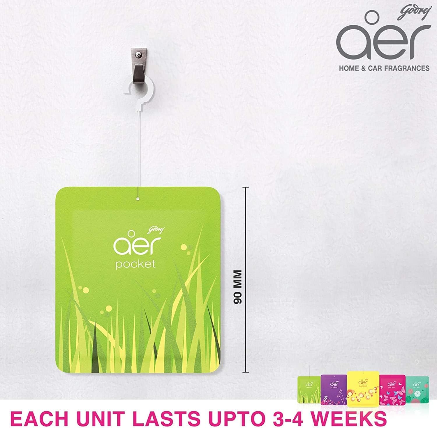 Godrej Aer Power Pocket Bathroom Fragrance - Floral Delight 10G - 3