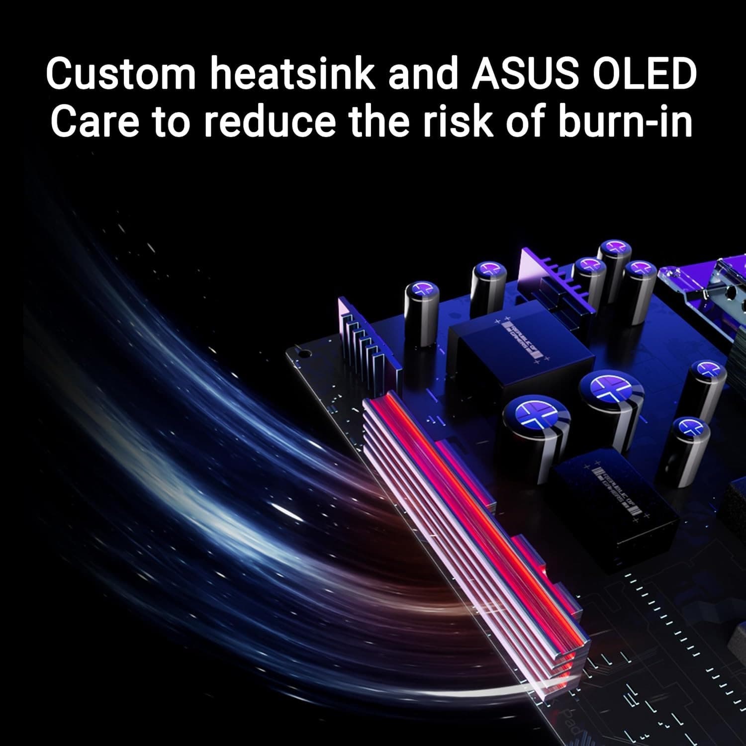 ASUS ROG Strix 27-inch 1440P Glossy OLED Gaming Monitor - 240Hz, 0.03ms, Custom Heatsink, Anti-flicker, Uniform Brightness, G-SYNC Compatible, DisplayWidget Center - 7