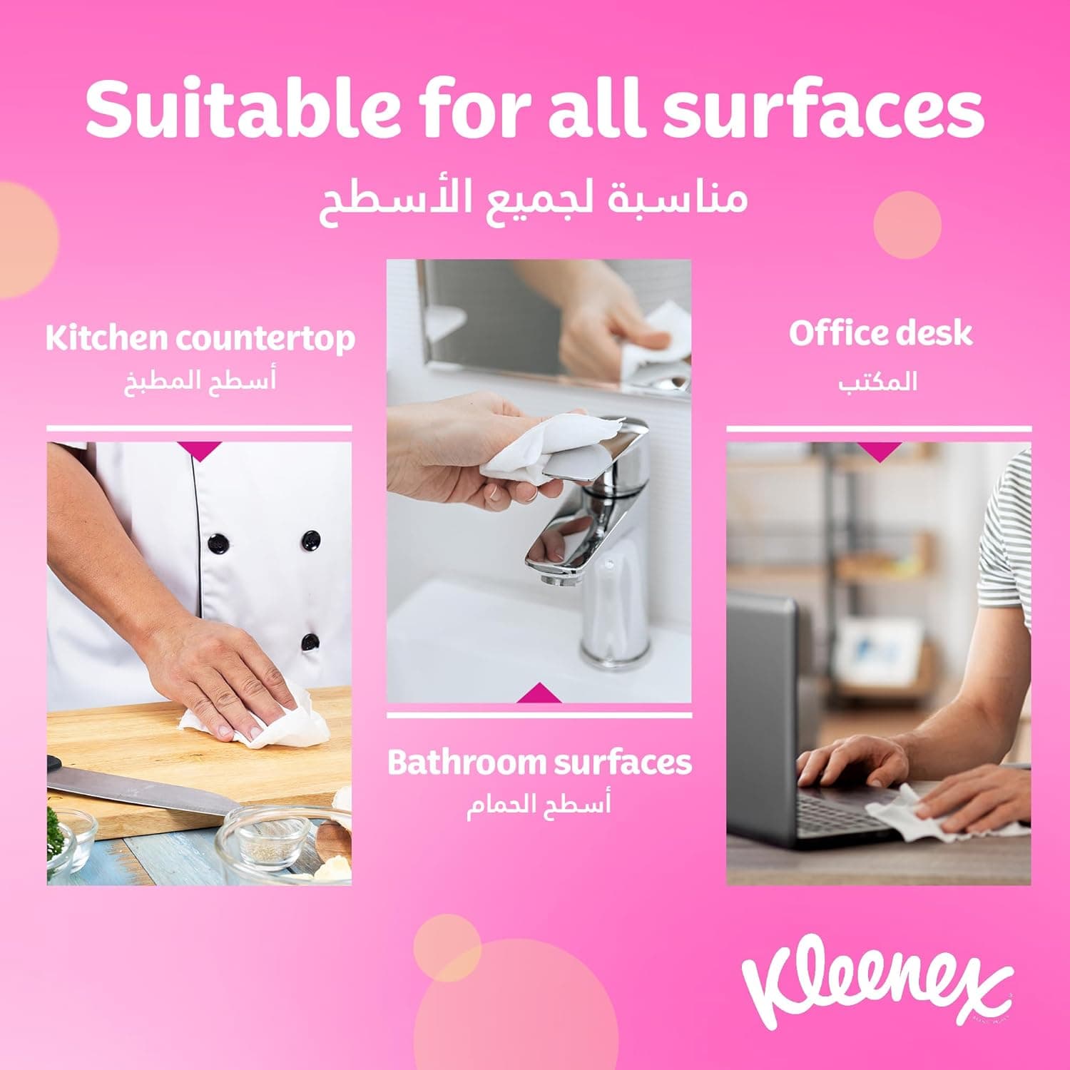 Kleenex Kitchen Paper Towel, Mega Roll Tissue, 2 Rolls x 250 Meters, High Absorbency for Multi Purpose - 6