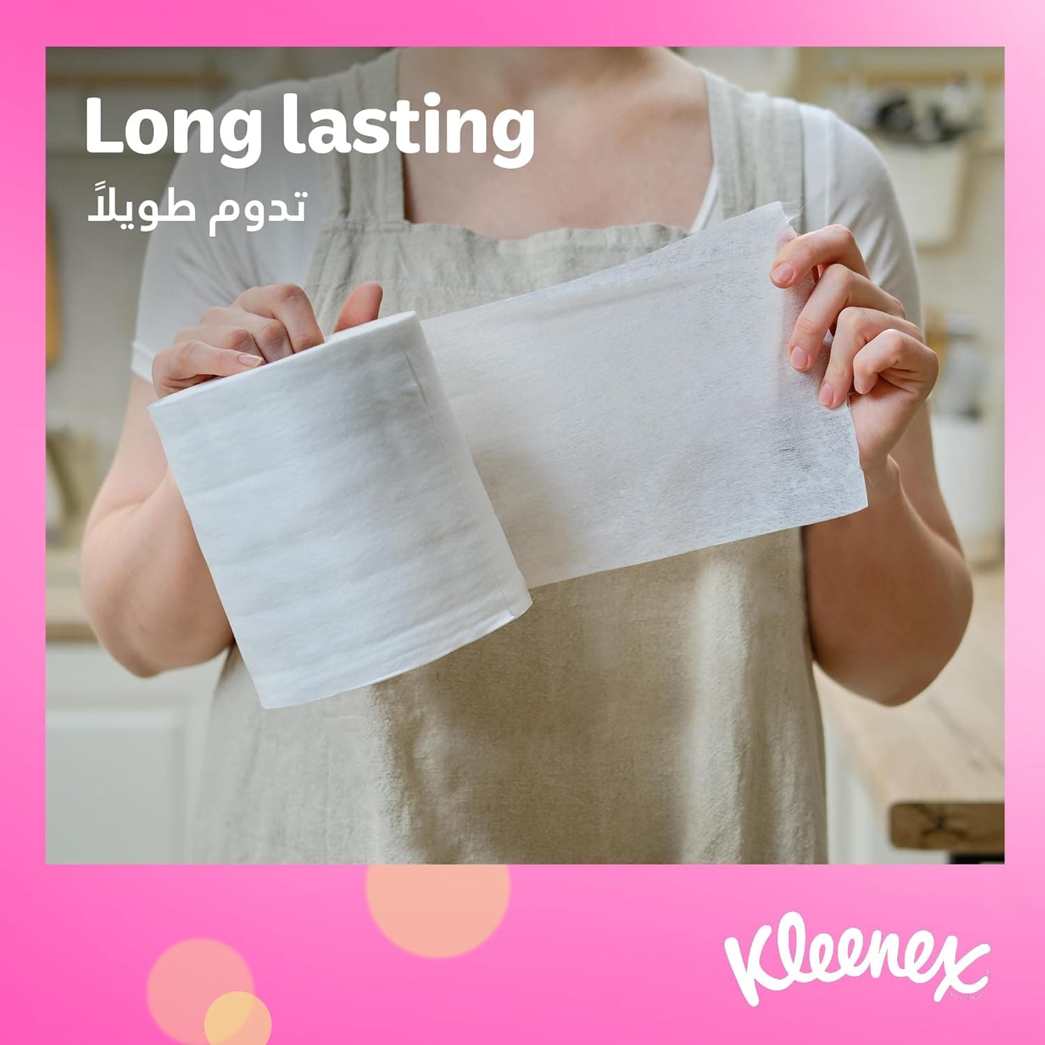 Kleenex Kitchen Paper Towel, Mega Roll Tissue, 1 Roll x 350 Meters, High Absorbency for Multi Purpose - 4