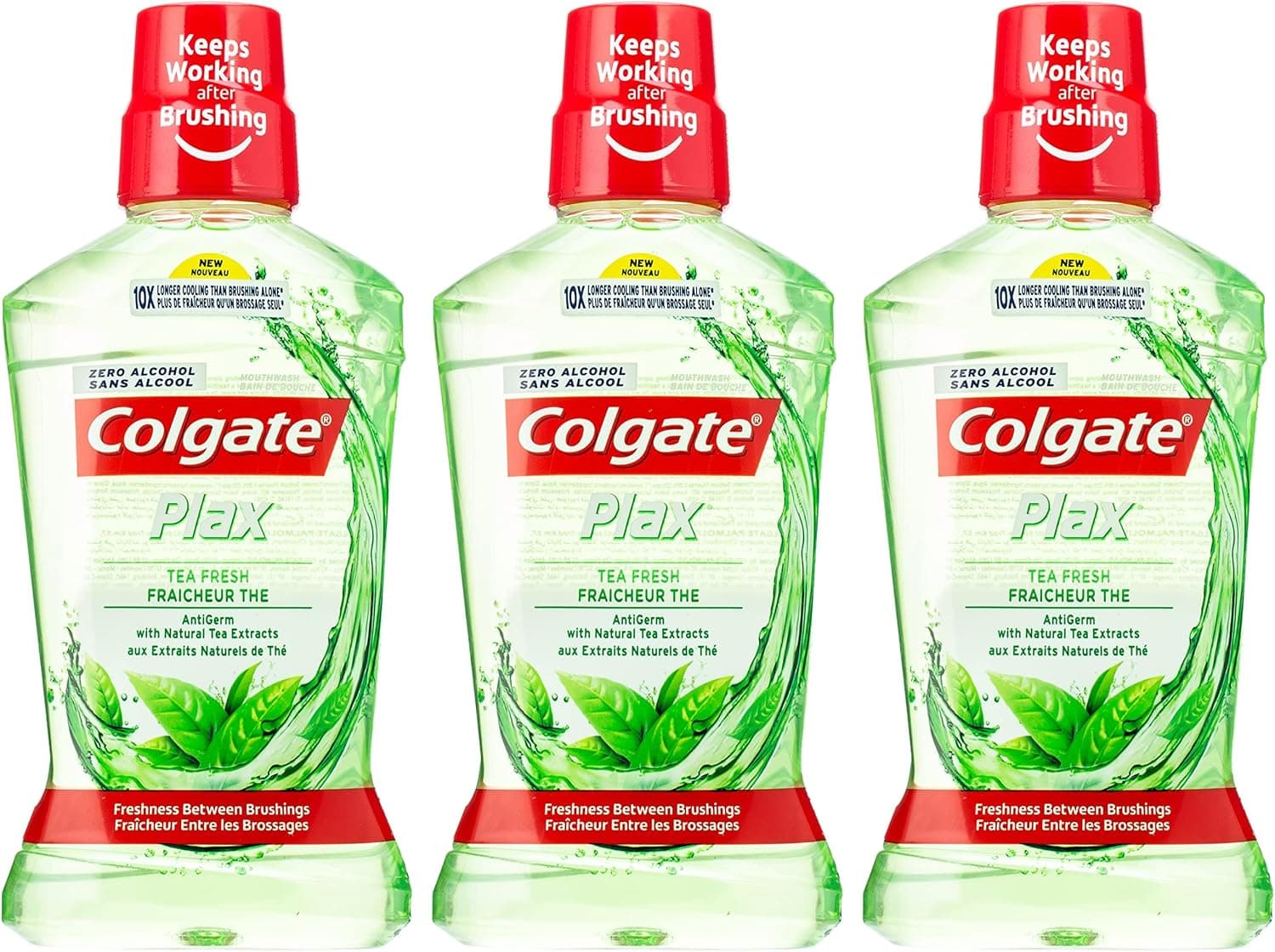 COLGATE PLAX FRESH TEA 3X500ML VPK - 2
