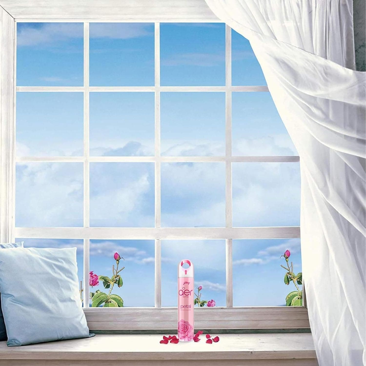 Godrej Aer Air Freshener Spray Petal CrUSh Pink 300 Ml - (Pack Of 2), Fghkarspz008-Pcp - 2