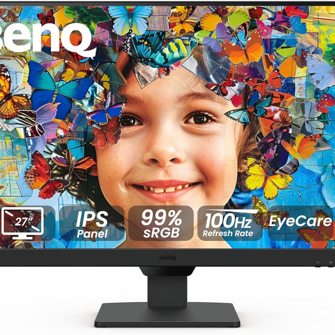 BenQ GW2790 100Hz Gaming Computer Monitor 27" FHD 1920x1080p | IPS | Eye-Care Tech | Low Blue Light | Anti-Glare | Adaptive Brightness | Built-in Speakers | DisplayPort | HDMI x 2 - 1