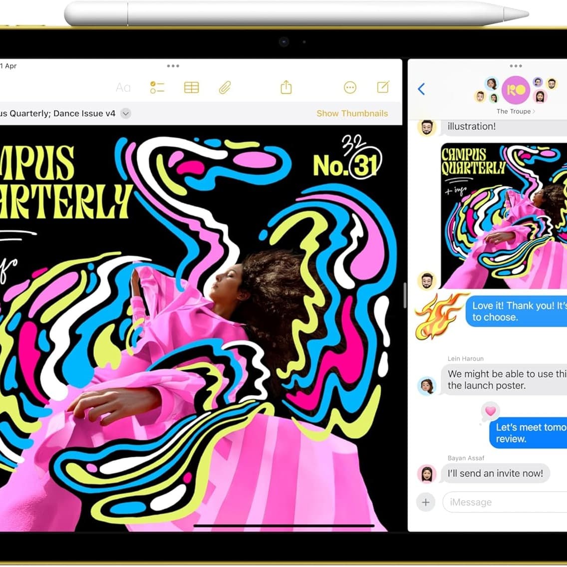 Apple iPad 11 Gen (2025) 11-inch A16 Chip Wi-Fi, Pink, 128 GB International Version, MD4E4 - 3