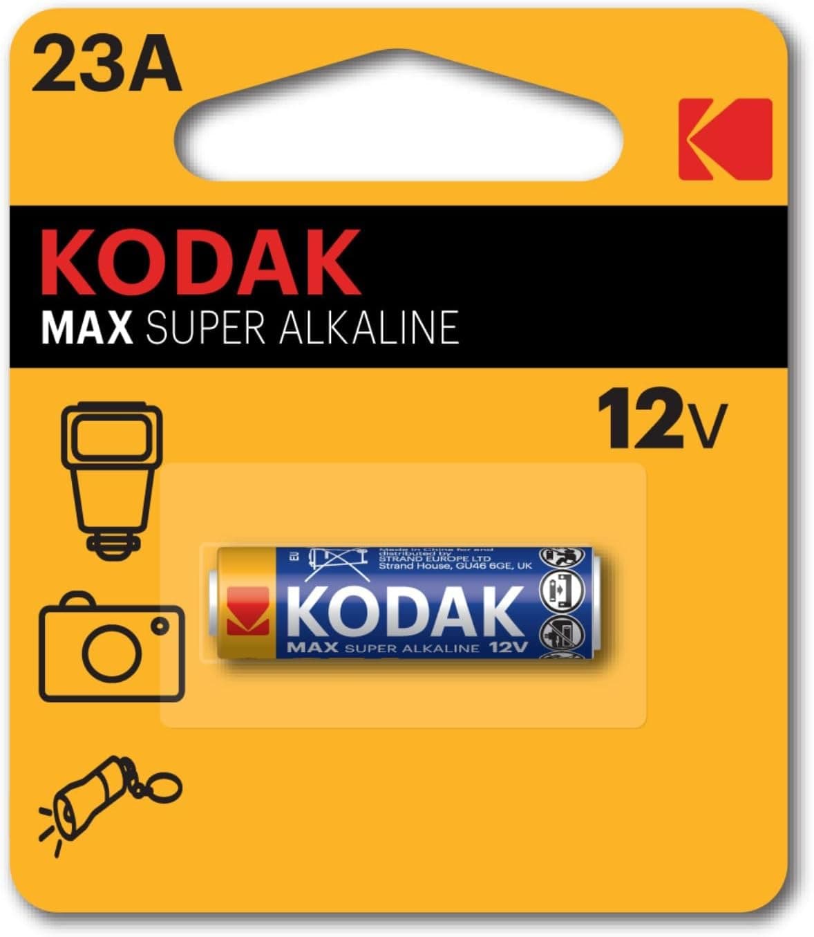 KODAK | 23A Battery |Max Super Alkaline| Speciality Battery| 12v| 1 Pack - 1