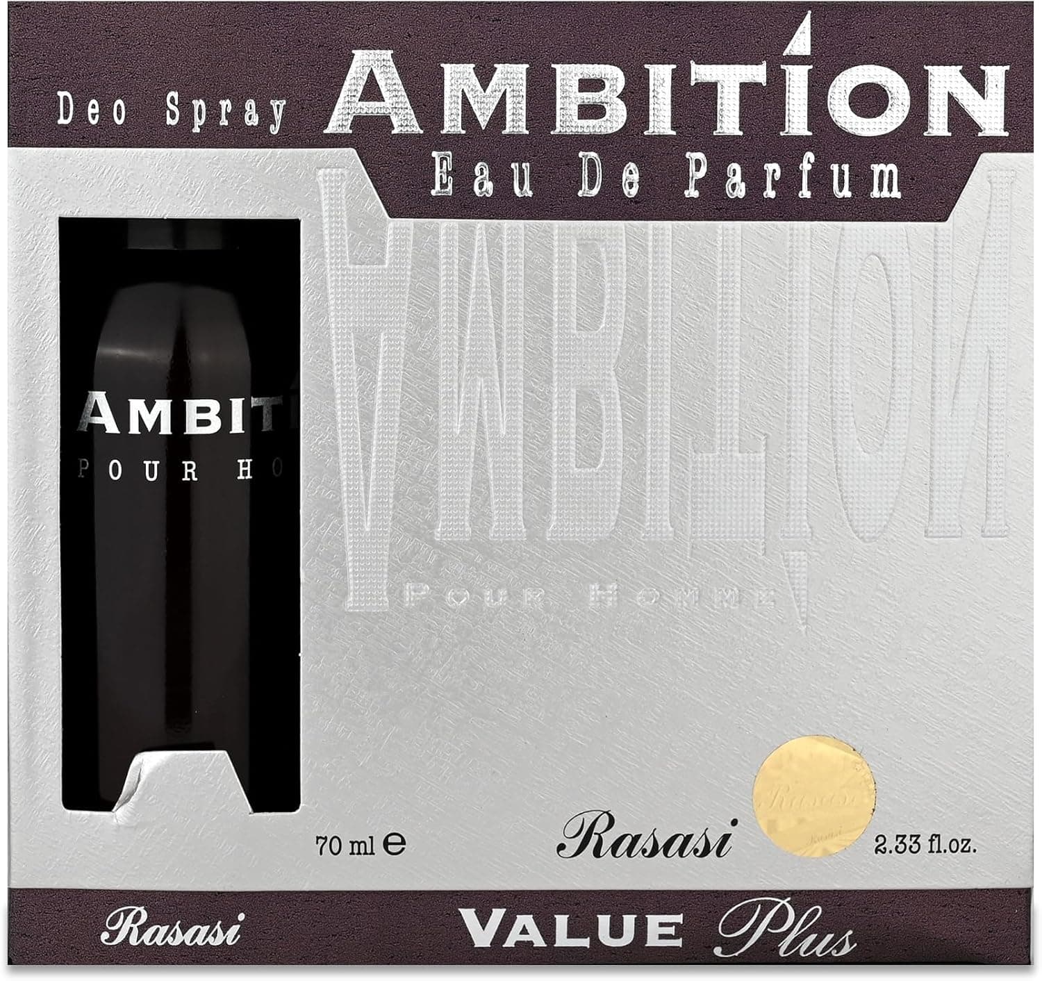 RASASI - AMBITION MEN + AMBITION DEO 70 ML - 4