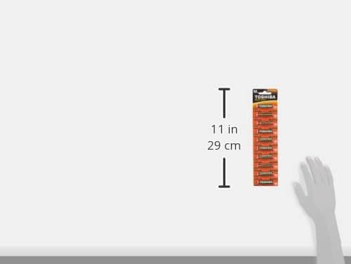 TOSHIBA Heavy Duty Zinc Carbon Battery – Ideal for Low Power Consumption Devices, AAA, Pack of 10 - 3