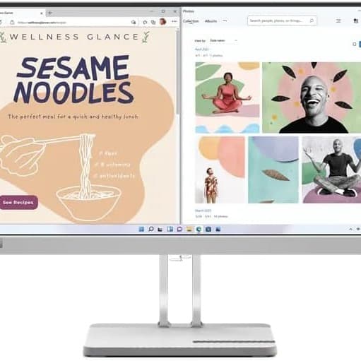 Lenovo Monitor L22e-40, 21.5"FHD Display, 1x HDMI® 1.4, 1x VGA, Tilt Stand, AMD FreeSync, Cloud Grey - [67AFKACBAE] - 8