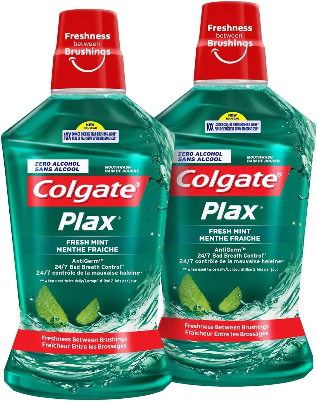 COLGATE PLAX FRESHMINT GREEN 2X500ML VPK