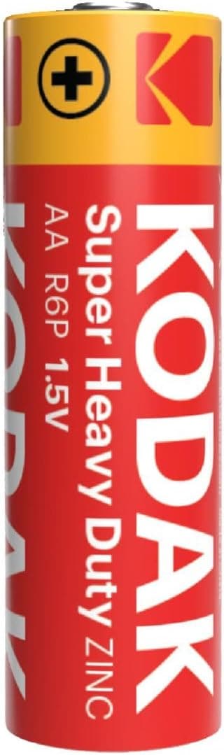 KODAK Super Heavy Duty | AA Batteries | Double A | Disposable Household | Carbon Zinc | 1.5V |6 Blister Pack - 4