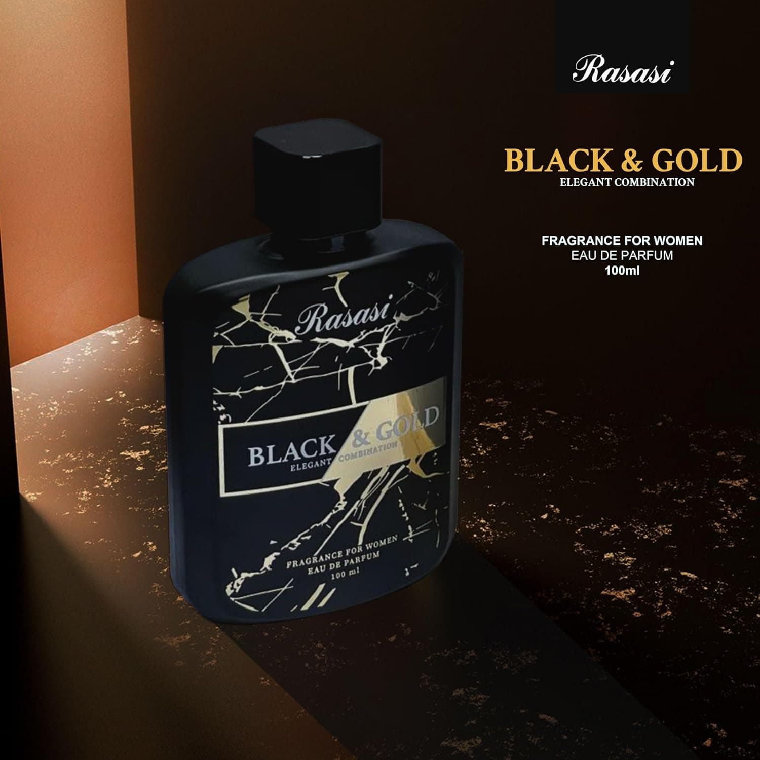 Rasasi Black & Gold for Women - EDP 100 ML - 4